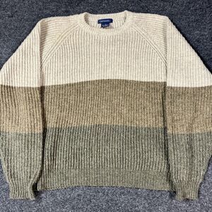 Generra Collection Men's Green Long-Sleeve Knit Sweater SZ L Grandpa Core Vtg